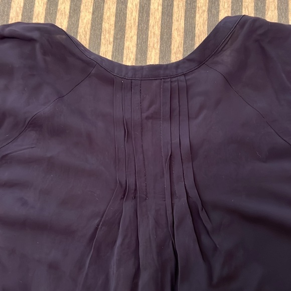 Old Navy Blue V-neck Short-sleeved Blouse XL - Picture 5 of 6